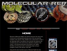 Tablet Screenshot of molecularreptile.com
